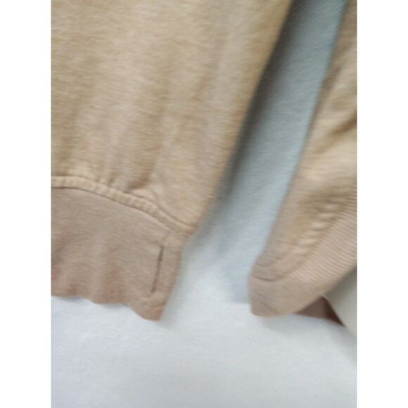 RBX Womens Medium Long Sleeve  V Neck Drawstring Hooded Top Brown Thumb Holes - Picture 4 of 8